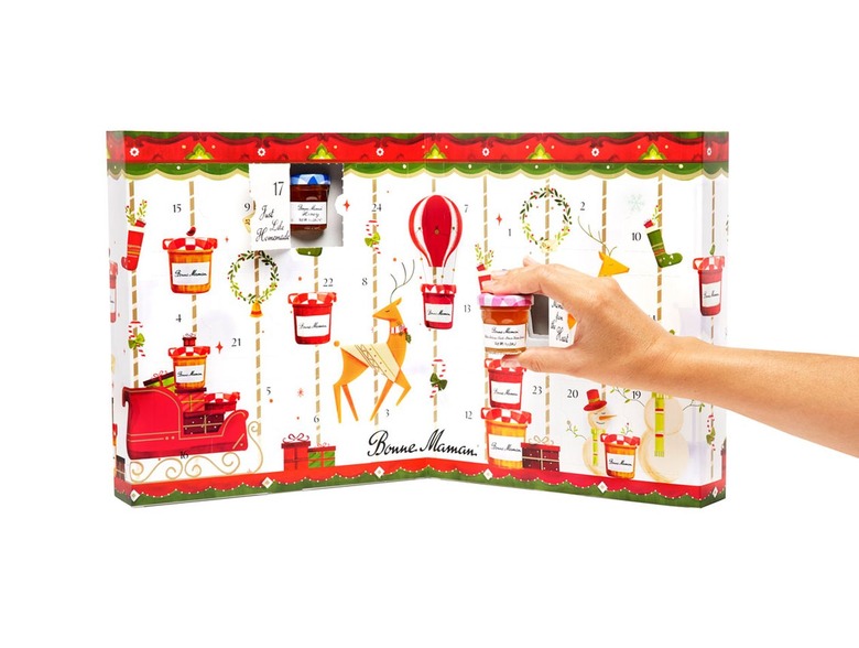 The interior of the Bonne Maman calendar