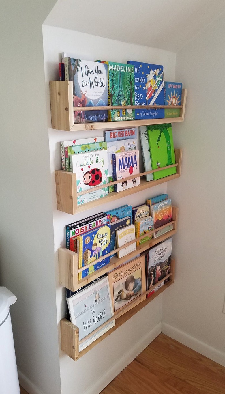 Bookshelves for Small Spaces in corner