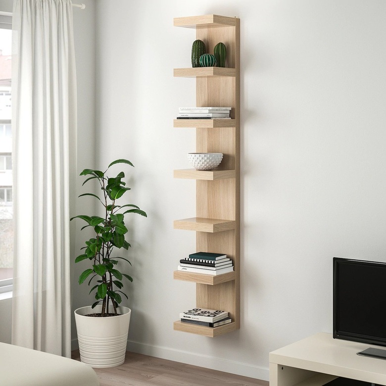 Bookshelves for Small Spaces with Light wood modern book case