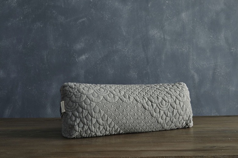 gray long yoga bolster
