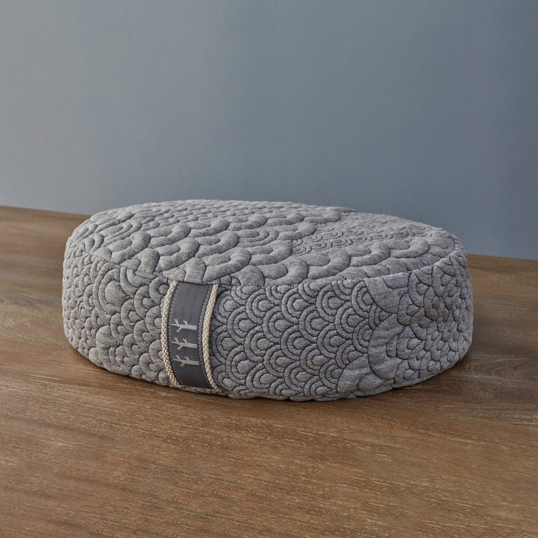 Brentwood Home Crystal Cove Oval Meditation Yoga Cushion