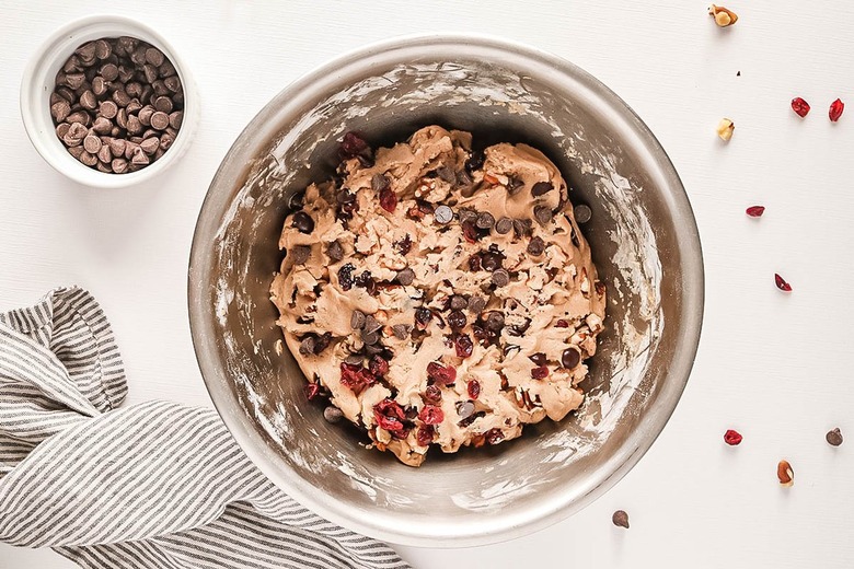 Cookie dough with chocolate chips