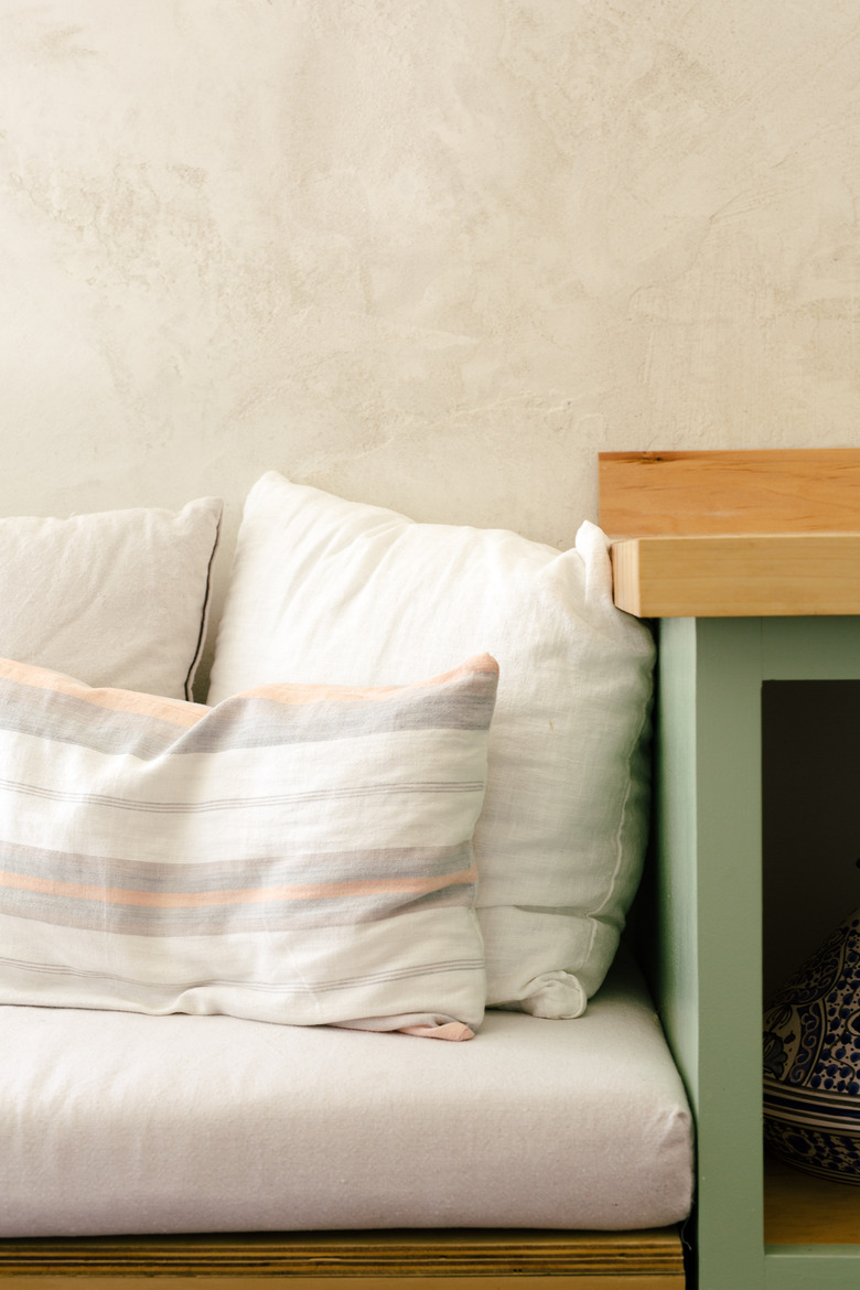 close up of kitchen bench