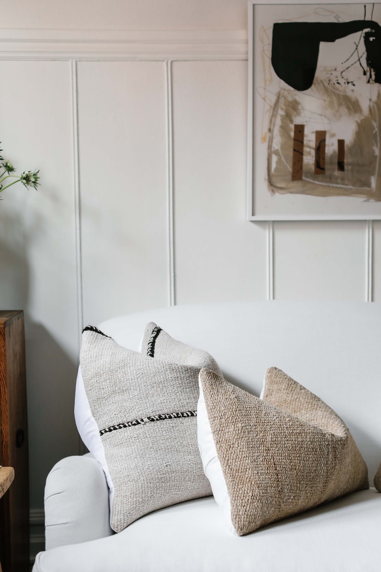 Textured pillows