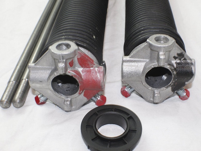 Garage door torsion springs.