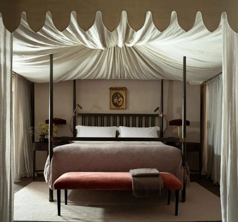 Bedroom with canopy bed