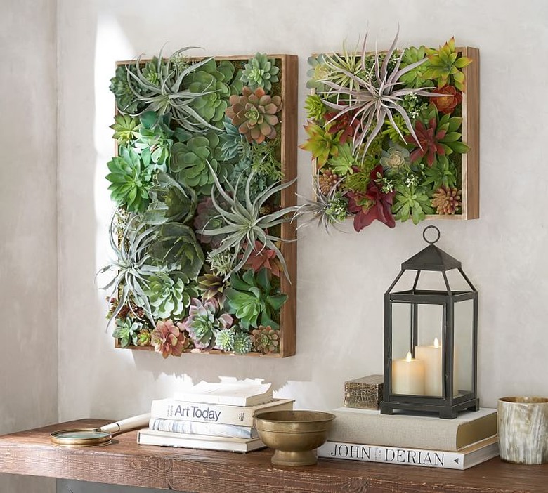 Faux Succulent Wall Art