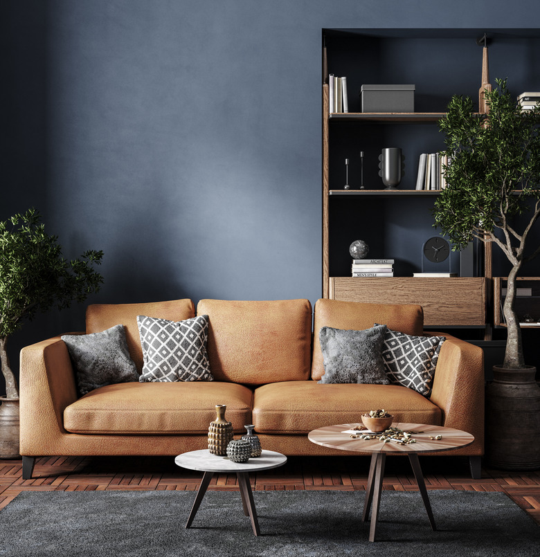 black carpet with gray walls