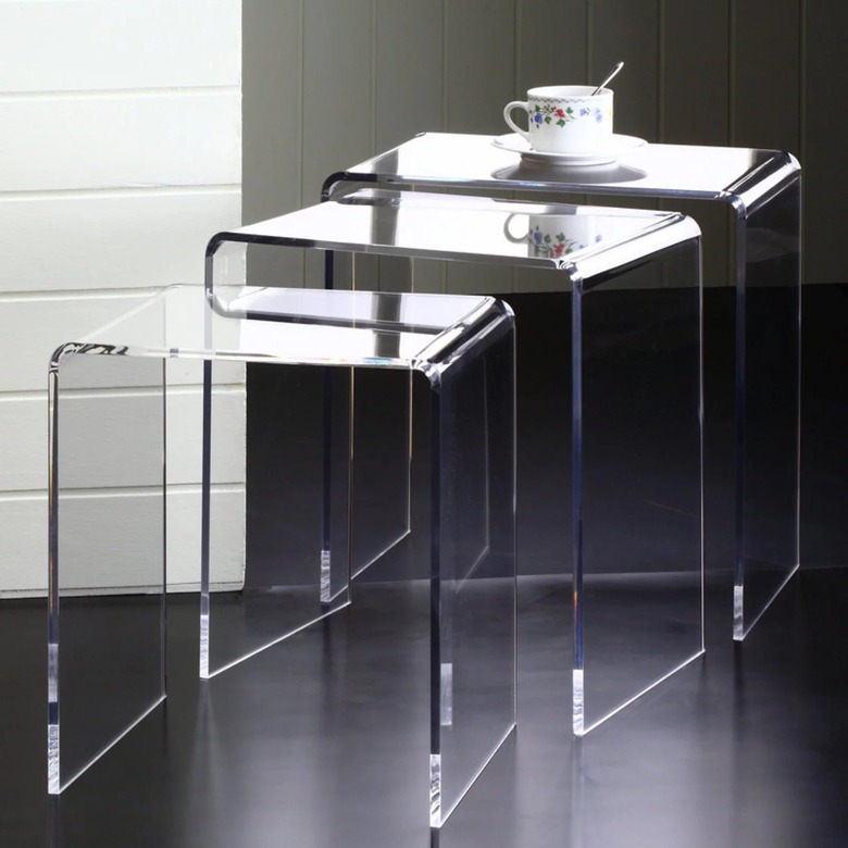 Pure Dcor Acrylic Nesting Tables