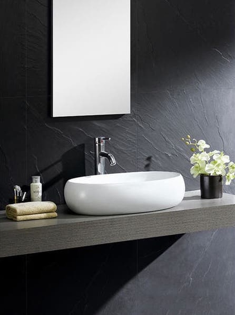 Ceramic Bathroom Sink Fine Fixtures Vitreous China Bulging Oval White Vessel Sink from Overstock