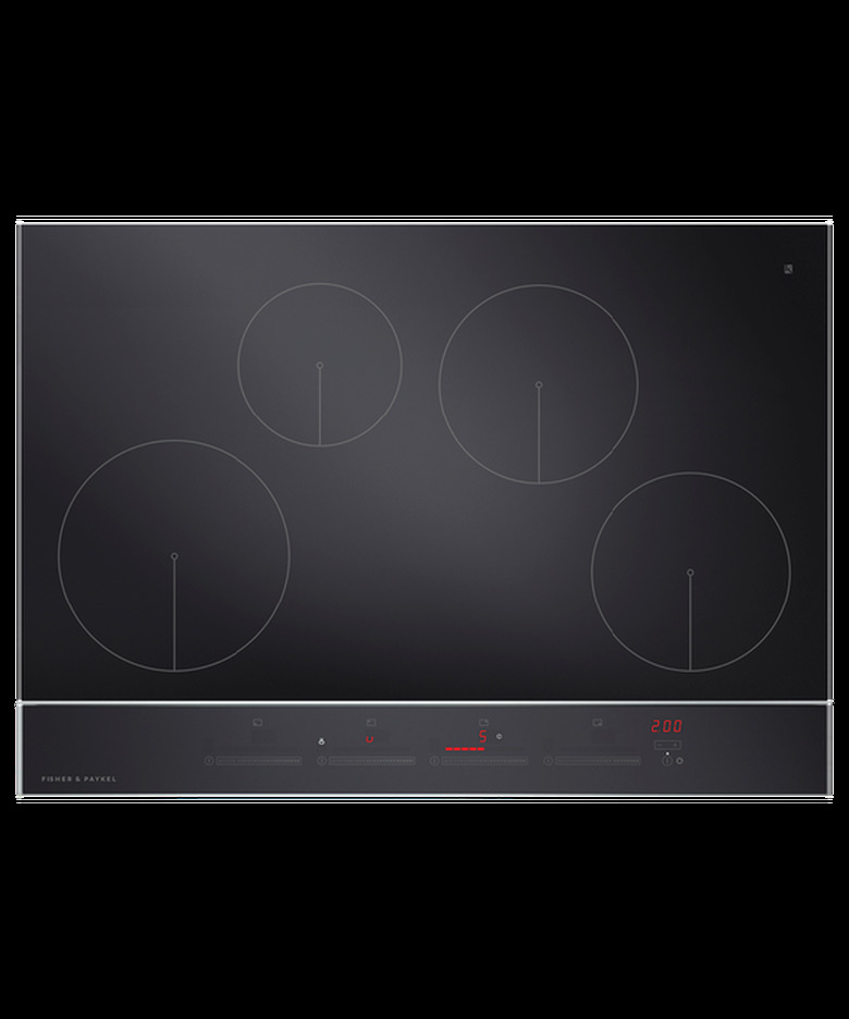 four burner ceramic stovetop by Fisher & Paykel