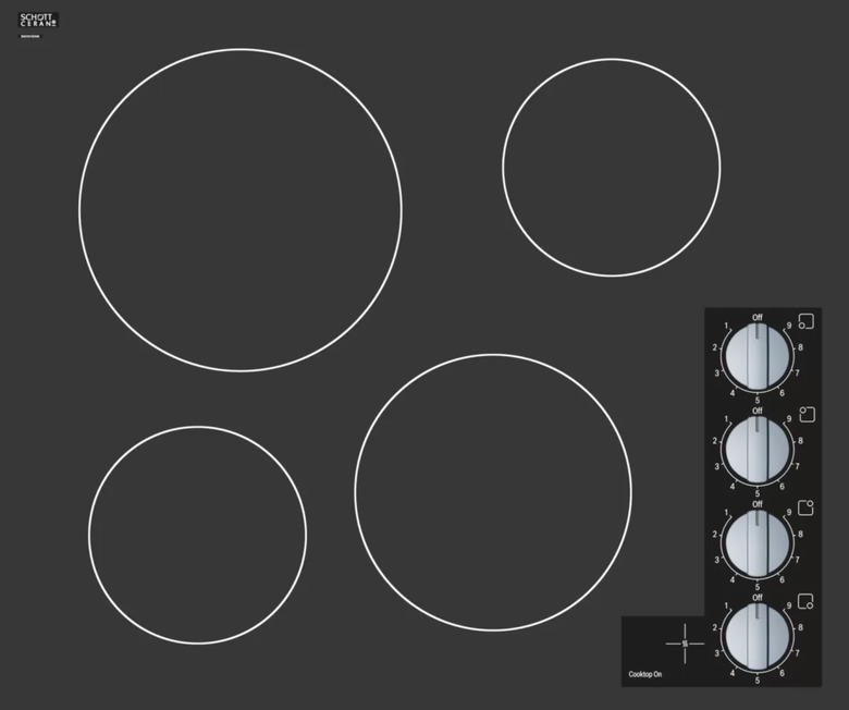 four burner ceramic stovetop by Bosch