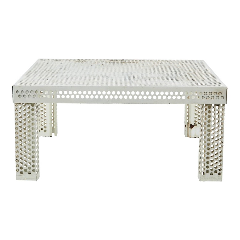 Chairish Perforated Metal Coffee Table