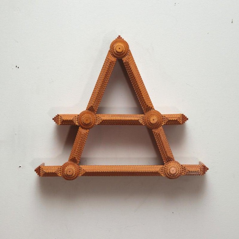 Swedish Tramp Art Shelf