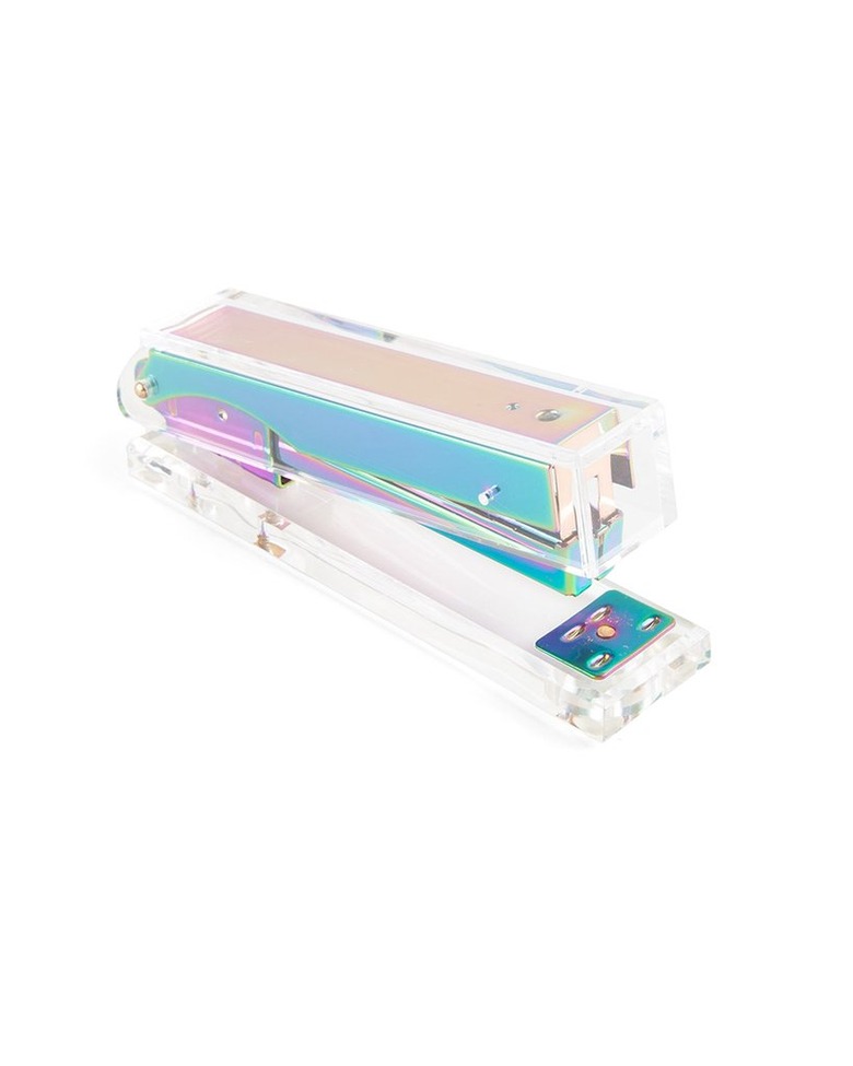 Lucite Iridescent Stapler