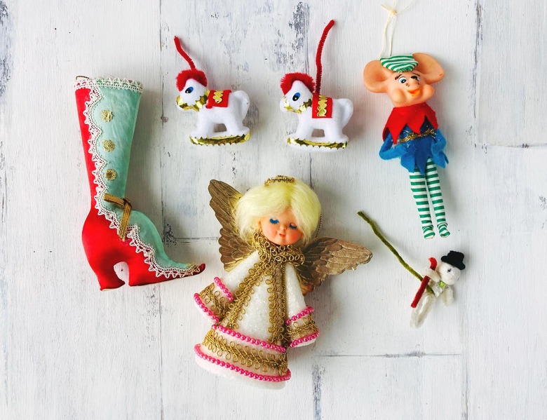 Kitschy 1970s ornaments
