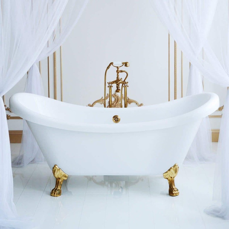 FLORENCE ACRYLIC DOUBLE SLIPPER CLAWFOOT TUB