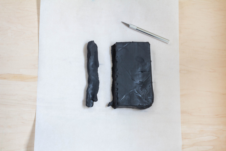 Cutting air-dry clay