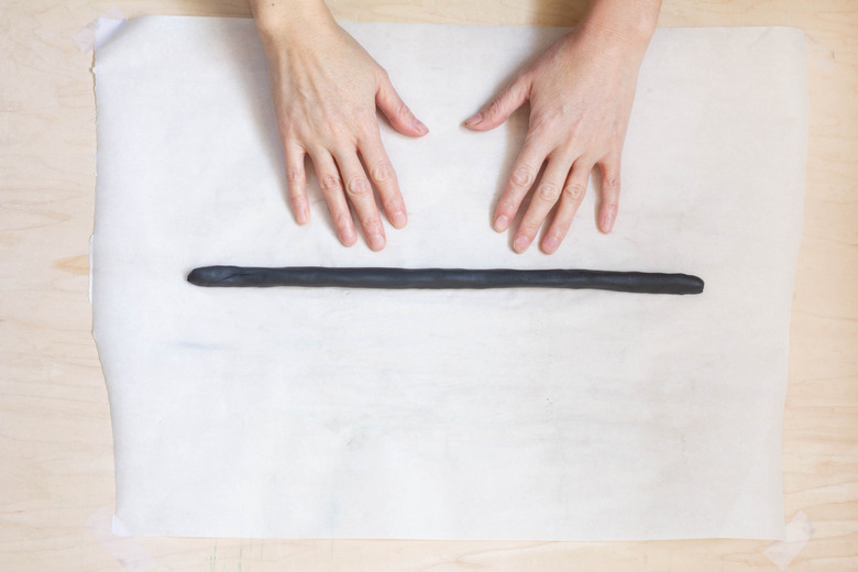 Rolling air-dry clay