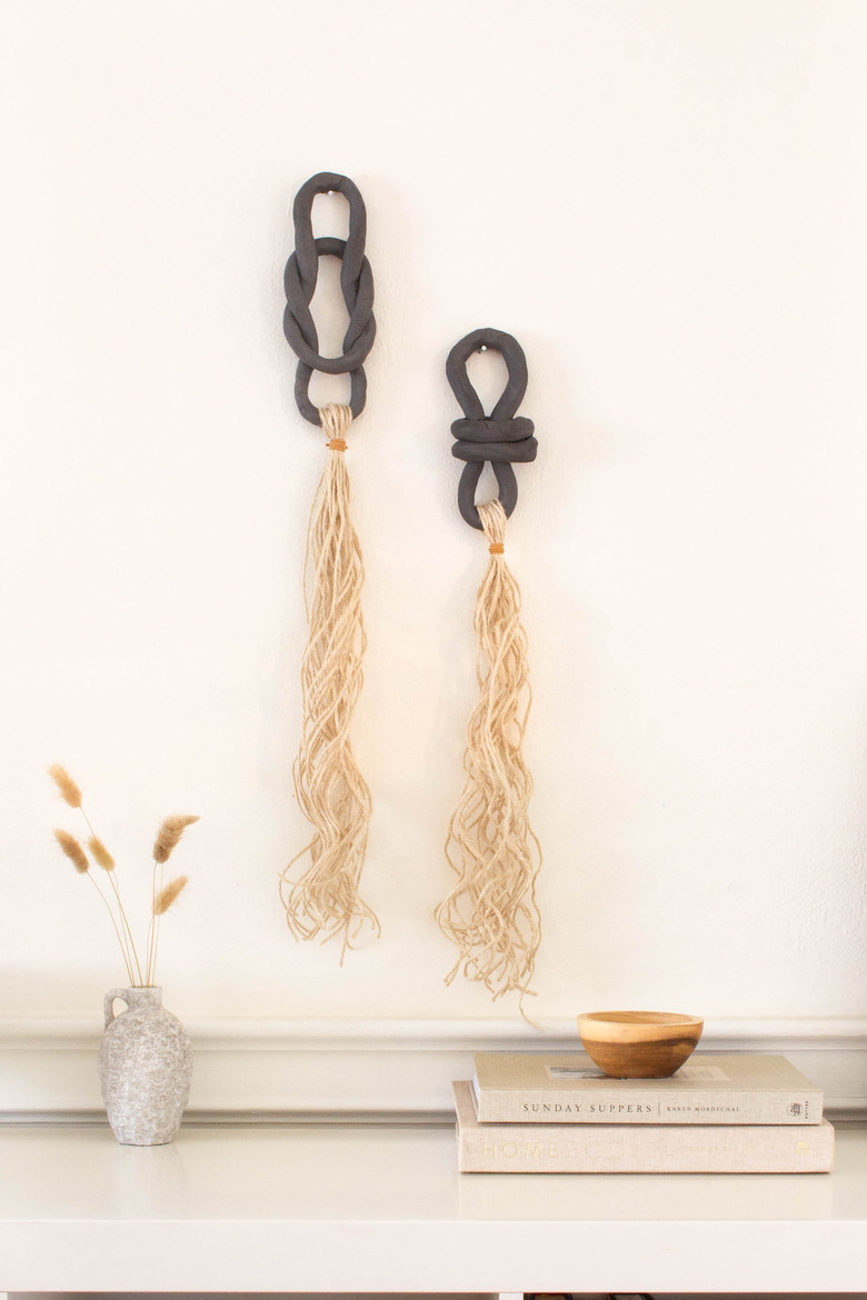 Diy clay tassel wall hanging