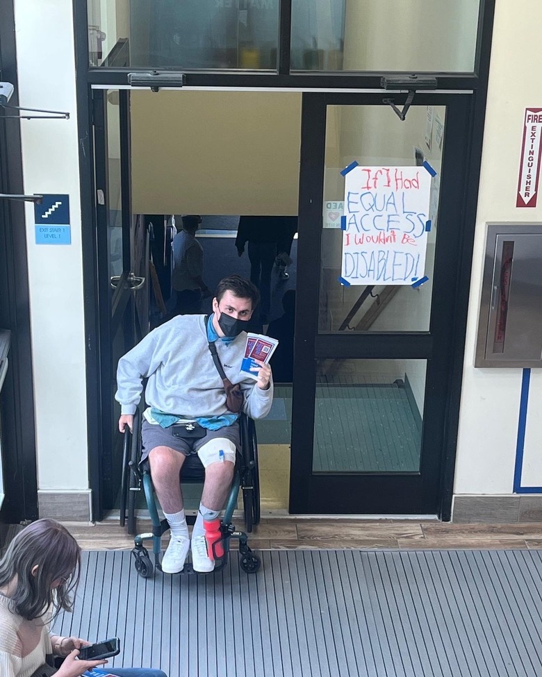 The Access Lasell sit-in