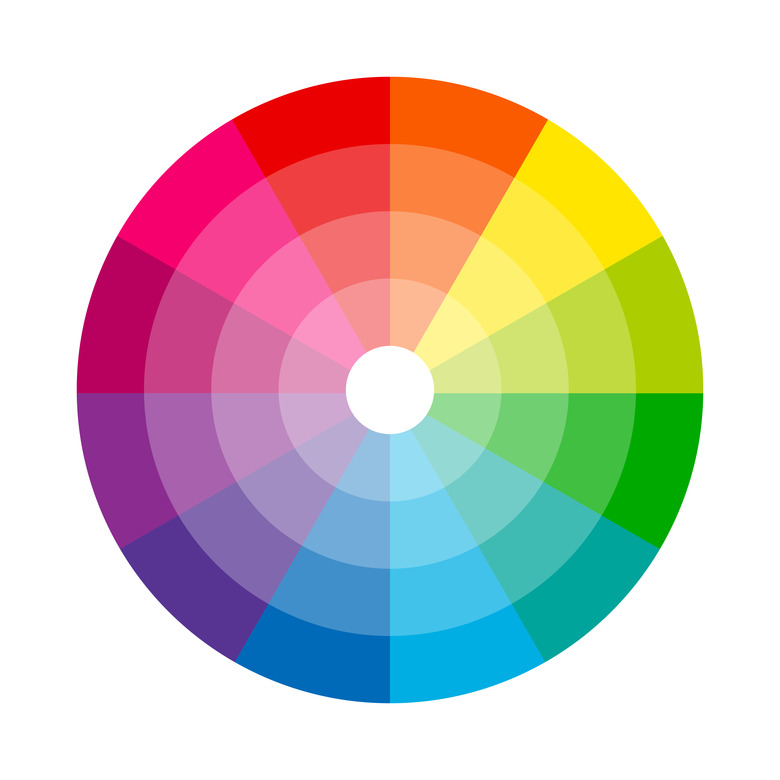 Color wheel isolated circle illustration vector