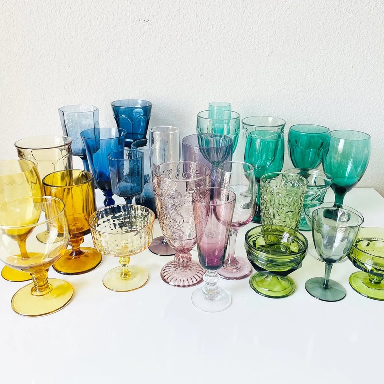 How Fast Time Flies Vintage Glassware Set