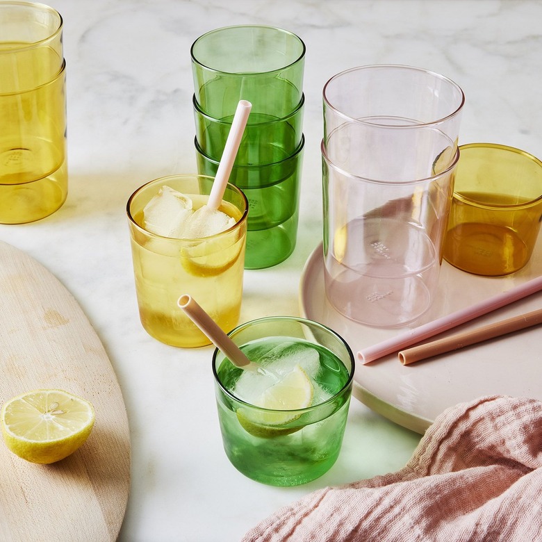 Hawkins New York Essential Stackable Colored Glassware