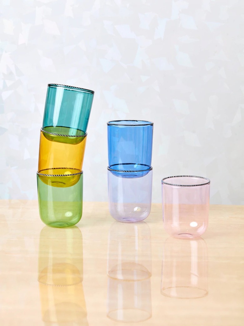 Fredericks and Mae Striped Rim Glasses