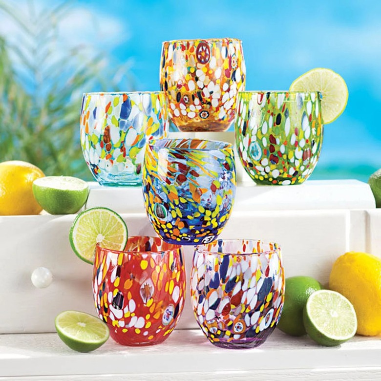 UnoAllaVolta Murano-Style Drinking Glasses
