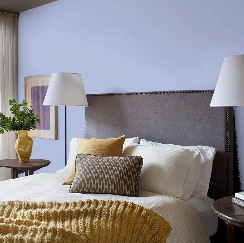 periwinkle blue bedroom