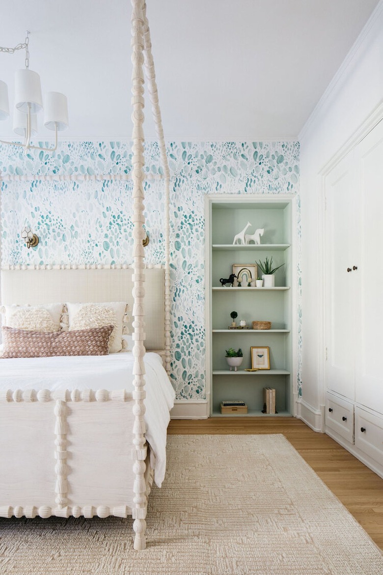 blue and green bedroom color idea