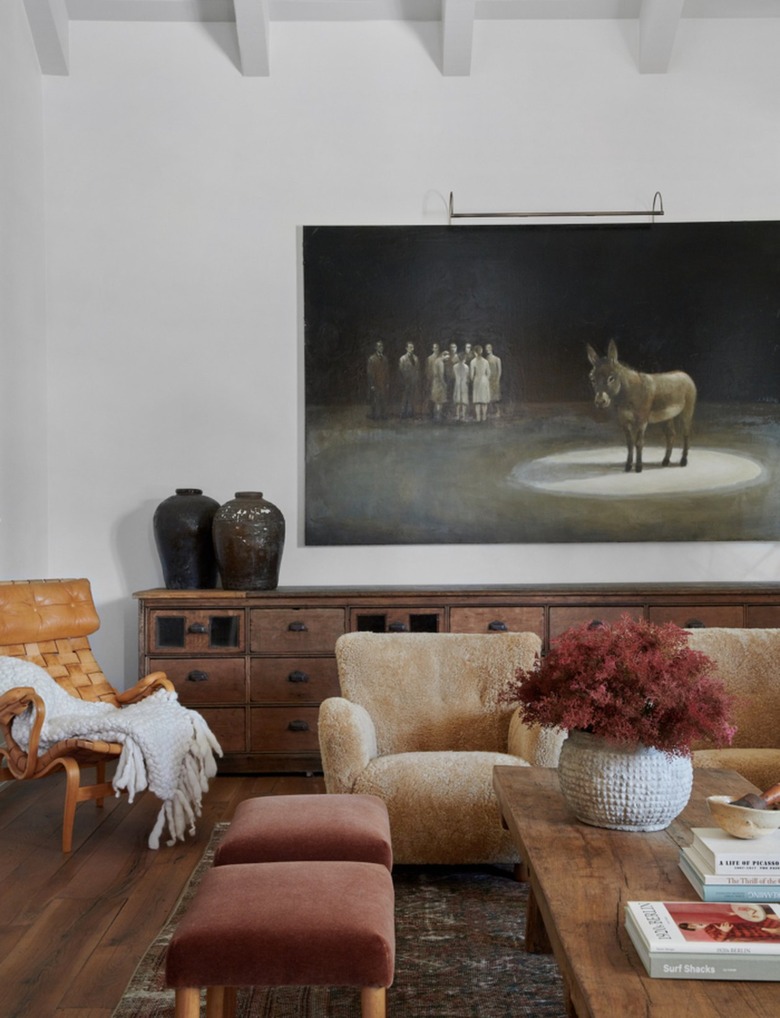 tan and rust color idea in living room