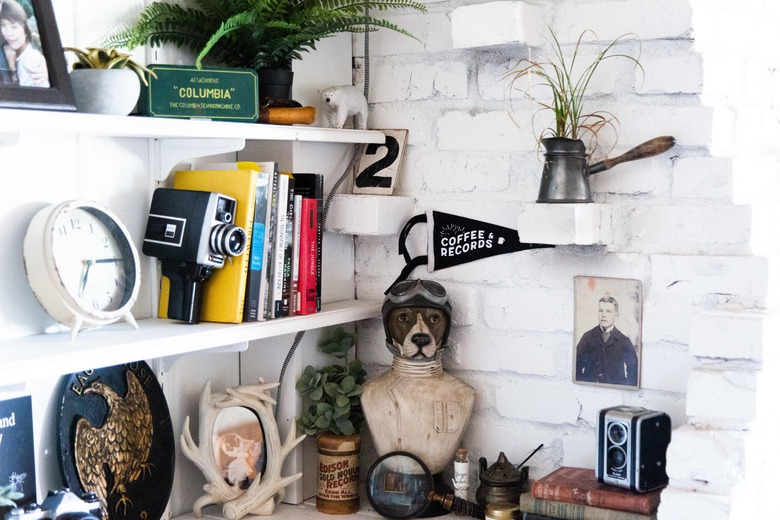 A corner filled with vintage finds.