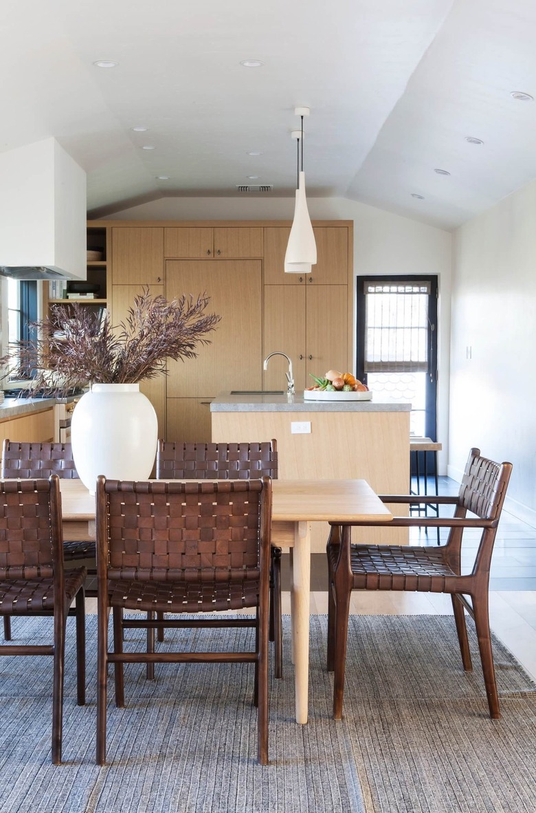 coastal kitchen with limestone counertops