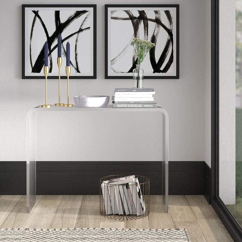 Console Tables for Small Spaces transparent