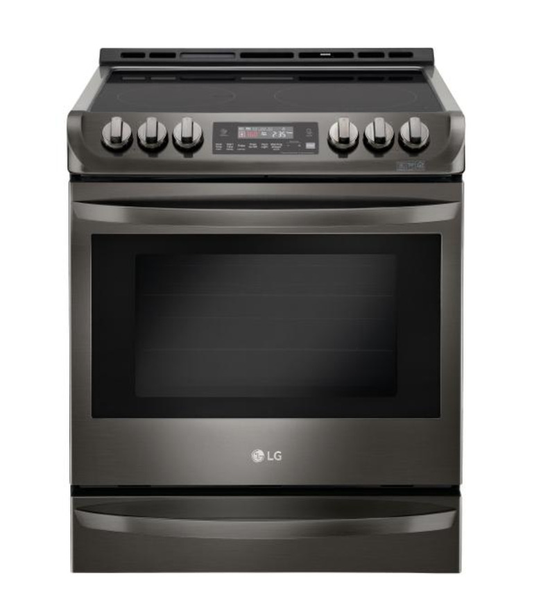 gray electric stove