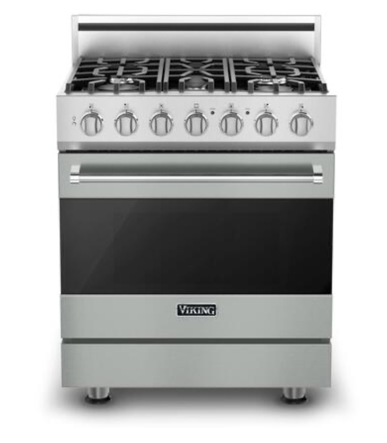 stainless 5 burner viking stove