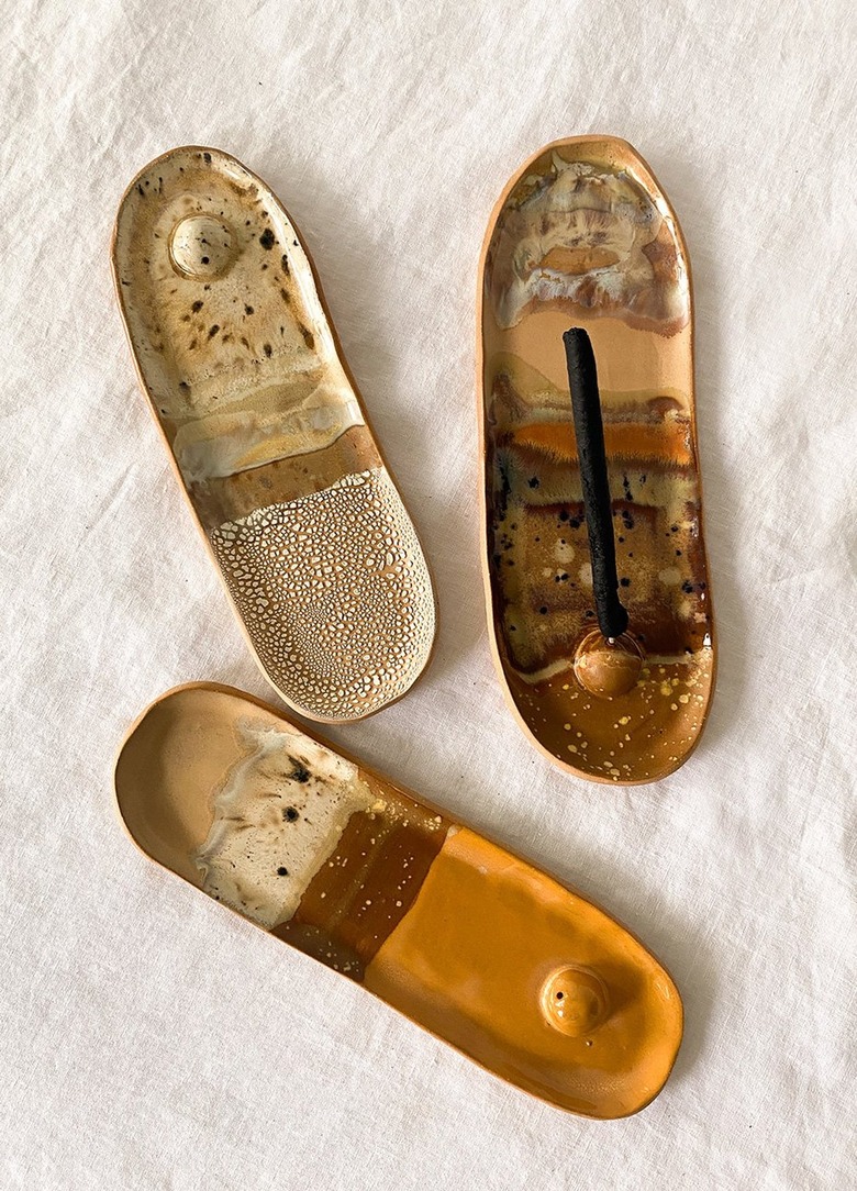 Curious Clay Large Oval Incense Burner