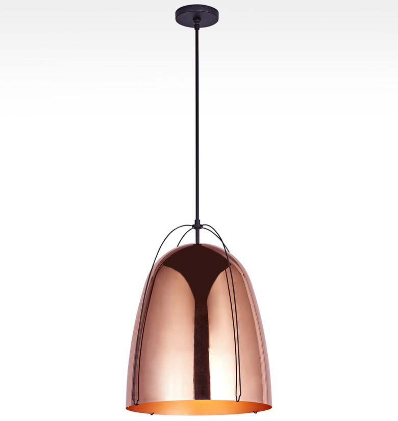 copper dining room light