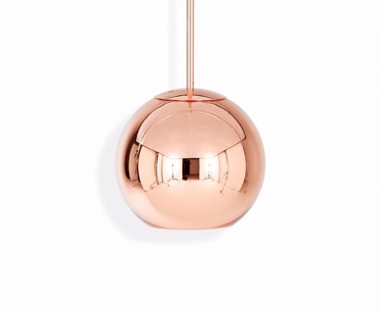 copper dining room light