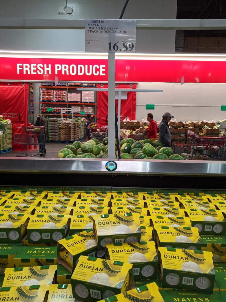 Durian ice cream at Costco