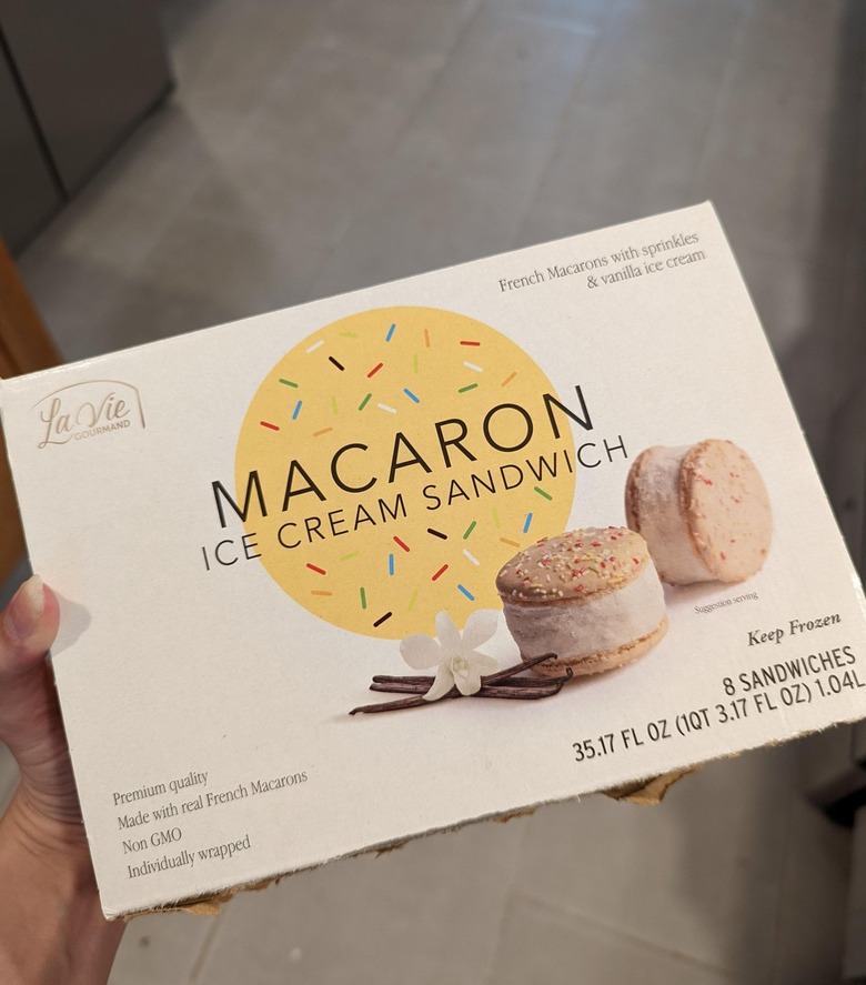 La Vie Gourmand macaron ice cream sandwiches from Costco