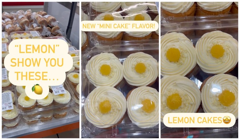 First image is lemon cupcakes with a caption that reads