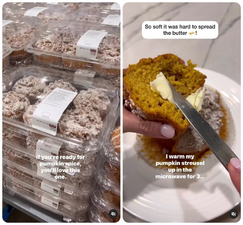 Pumpkin streusel muffins at Costco