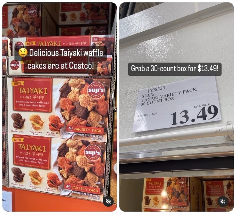 Taiyaki waffle cakes at Costco