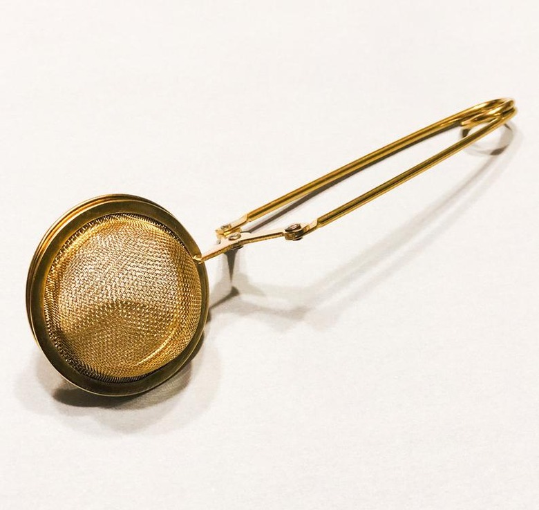 Gold Tea Strainer