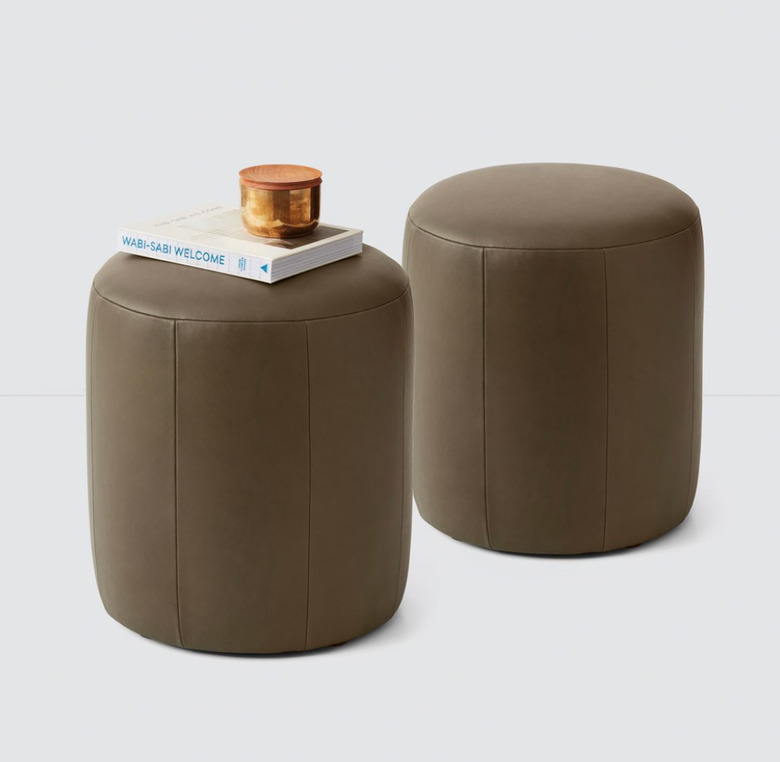 Torres Leather Ottoman