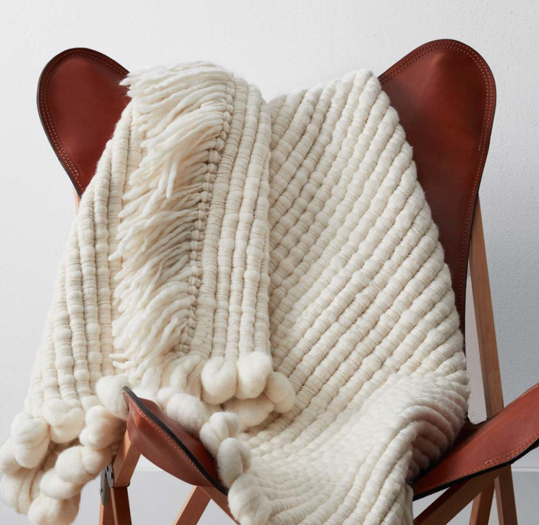 Celeste Chunky Wool Throw