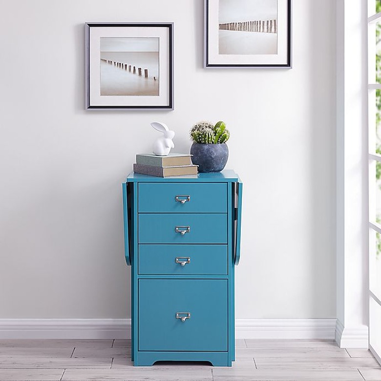 Craft Table with Storage fold out surface